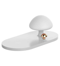 Baseus Mushroom Lamp Desktop Wireless Charger 10W (WXMGD-02) white
