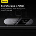 Baseus 2-in-1 Digital LED Display Wireless Charger, BS-W528 (WXSX010101) transparent