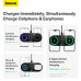 Baseus 2-in-1 Digital LED Display Wireless Charger, BS-W528 (WXSX010101) transparent