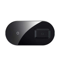 Baseus Simple 2-in-1 Wireless Charger Pro Edition, max QI output 15w (WXJK-C01) black
