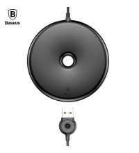 Baseus Q Donut Wireless Charger, QI output 10W, кабель 1m (WXTTQ-01) black
