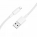 Borofone BX117 Source Charging data cable, 8-pin, в оплетке, 1m, white
