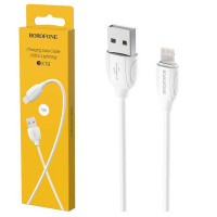 Borofone BX19, 8pin, 2.4A, 1m, white