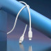 Borofone BX113 Lenny PD silicon cable for iP, Type-C to Lightning, PD27W, 1m,white