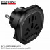 Borofone BAC15 Universal conversion plug (EU) Black