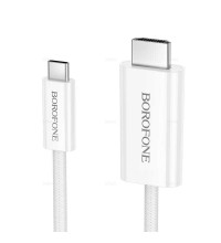 Borofone DH10 Type-C to HDMI cable, 4K@30Hz,  1.8m, white