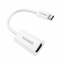 Borofone DH11 Type-C to HDMI(f) adapter, 4K@30Hz,  0.15m, white