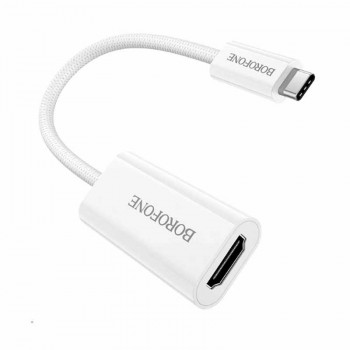 Borofone DH11 Type-C to HDMI(f) adapter, 4K@30Hz,  0.15m, white