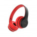 Borofone BO4 Charming Rhyme Wireless Headphones, TF, подсветка, red