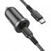 Borofone BZ22 Scenery Dual Port PD30W + QC3.0 Car Charger Set, C-C 1m, black