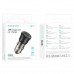 Borofone BZ23 Noble single-port QC3.0 car charger, 18W, 1xUSB, transparent black