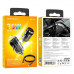 Borofone BZ29B Outstanding PD36W Car Charger (C+C) set, 1m C-C cable, transparent black