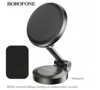 Borofone BH126 Ascenso Folding Rotating Magnetic Holder for Center Console, на панель, black