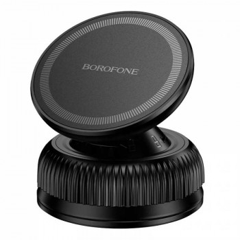 Borofone BH139 Rider Vacuum Suction Cup Magnetic Holder, магнитный держатель, на стекло, black