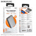 Borofone BJ40 Happy way 65W Power Bank 15000mah, SCP 22.5w, LED digital display, grey