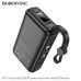 Borofone BJ70 Source Dual PD20W Power Bank 10000mah, кабели L 10w + C PD20w, LED, black