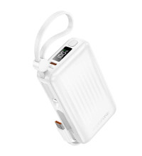 Borofone BJ70 Source Dual PD20W Power Bank 10000mah, кабели L 10w + C PD20w, LED, white