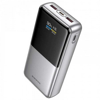 Borofone BJ75 Foinse 22.5W+PD20W Power Bank 20000mah with display, LED, silver