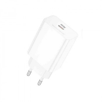 Borofone BA21A Pro Long journey single port PD20w Charger, white