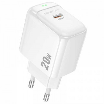 Borofone BAS43A Potential single-port PD20W charger (EU), white