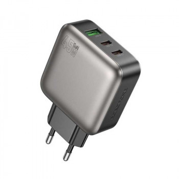 Borofone BAS56A Absolute PD45W (2C+U) charger (EU), black