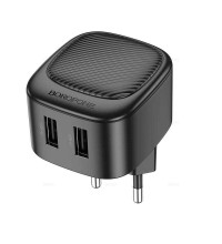 Borofone BAS21A Special dual-port Charger, 2.1A, black