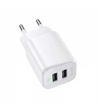 Borofone BAS81A Star dual-port Charger, 2.1A, white