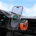 Borofone BH219 Fine 2-in-1 wireless fast charging car holder, в решетку, Qi 15w, black