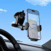 Borofone BH222 Leading push-type car holder, на стекло и панель, Qi 15w, gray