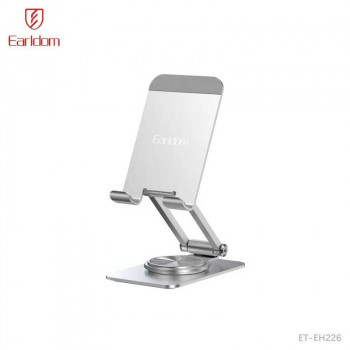 Earldom EH226 Metal Fordable Desktop Stand, на стол, silver