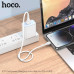 Hoco X37 Cool power charging data cable, lightning, 0.5m, 2.4A, white