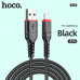 Hoco X59 Victory Charging Data Cable, 8-pin, в оплетке, 2m, 2.4A, black