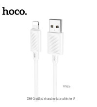 Hoco X88 Gratified charging data cable, 8-pin, 1m, 2.4A, white