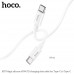 Hoco X87 Magic Silicone PD Charging Data Cable for Type-C, C to C PD60W, 1m, 60W, white