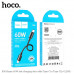 Hoco X96 Hyper 60W Cable, Type-C to Type-C, 3A, 60w, 0.25m, black