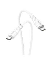 Hoco X67 Nano Silicone Cable, Type-C to Type-C, 3A, 60w, 1m, white