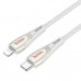 Hoco U133 Monte PD Cable iP (C-to-L), PD27W, 1.2m, оплетка, gray