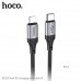 Hoco X102 Fresh PD Charging Data Cable (C-to-L), PD20W, 1m, оплетка, black