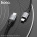 Hoco X102 Fresh PD Charging Data Cable (C-to-L), PD20W, 1m, оплетка, black