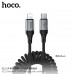 Hoco X121 Nuevo PD27W Charging Data Cable (C-to-L) 1.5m, витой, оплетка, black