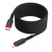 Hoco X59 Victory PD Charging Data Cable iP (C-to-L), PD20W, 2m, оплетка, black