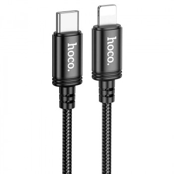 Hoco X89 Wind PD Charging Data Cable iP (C-to-L), PD20W, 1m, оплетка, black