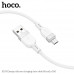 Hoco X109 Energy silicone cable microUSB, 1m, силикон, white
