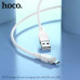 Hoco X109 Energy silicone cable microUSB, 1m, силикон, white
