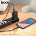 Hoco X69 Jaeger charging data cable, microUSB, 1m, оплетка, плоский, black