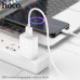 Hoco X88 Gratified charging data cable, microUSB, 1m, white