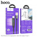 Hoco U125 Benefit 5A Charging Data Cable with display, Type-C, в оплетке, 5A 66W, 1.2m, black