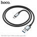 Hoco US10 USB3.0 to USB-C data cable, Type-C, в оплетке, 5Gbps, 0.5m, black