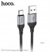 Hoco X102 Fresh Charging Data Cable, Type-C, в оплетке, 3A, 1m, black