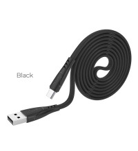Hoco X42 Soft Silicon Cable, Type-C, 1m, 3A, black